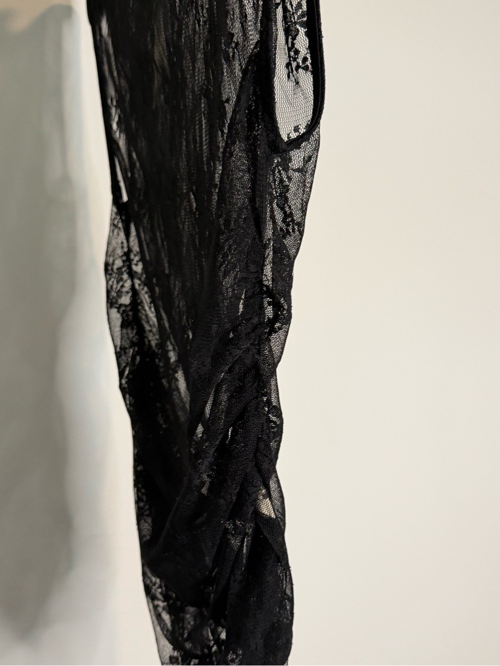 Hem & Thread Sheer Black Lace Sleeveless Top - Elegant Layering Piece - Picture 5 of 5